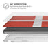 Denmark Flag Distressed MacBook Cases